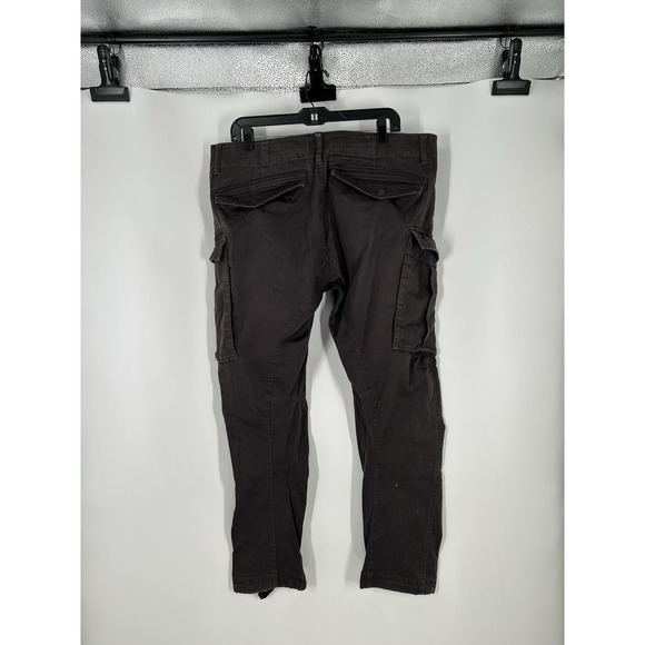 G Star Raw Rovic Zip 3D Straight Tapered Cargo Pants Utility Chino Size 38x28 - Picture 2 of 9